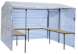 walk-in market stall